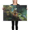 About my Brain Institute Wall Art 24″×36″ Frog Spirit Animal Canvas