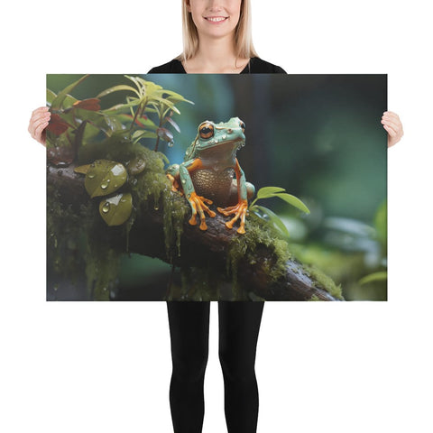 About my Brain Institute Wall Art 24″×36″ Frog Spirit Animal Canvas
