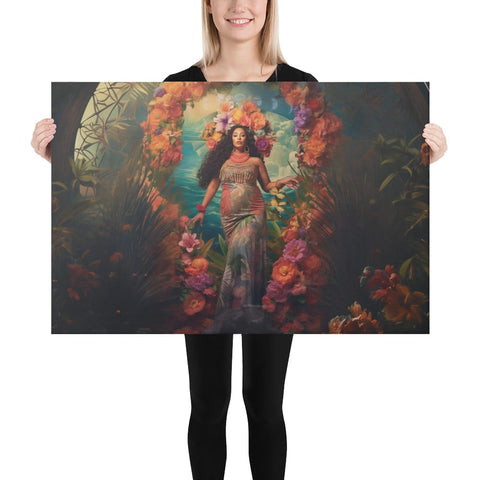 About my Brain Institute Wall Art 24″×36″ Hina Goddess Canvas