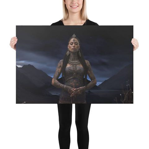 About my Brain Institute Wall Art 24″×36″ Hine-Nui-Te-Pō Goddess Canvas