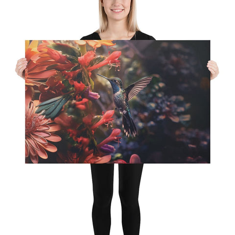 About my Brain Institute Wall Art 24″×36″ Hummingbird Spirit Animal Canvas