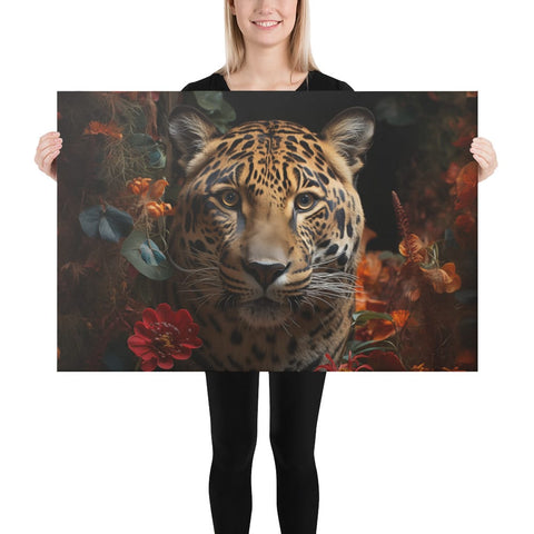 About my Brain Institute Wall Art 24″×36″ Jaguar Spirit Animal Canvas