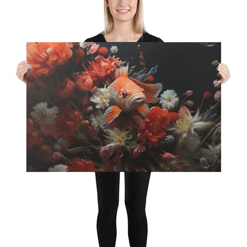 About my Brain Institute Wall Art 24″×36″ Koi Fish Spirit Animal Canvas