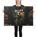 About my Brain Institute Wall Art 24″×36″ Lemur Spirit Animal Canvas