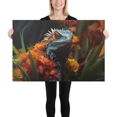 About my Brain Institute Wall Art 24″×36″ Lizard Spirit Animal Canvas
