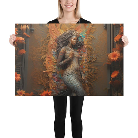 About my Brain Institute Wall Art 24″×36″ Mami Wata Goddess Canvas