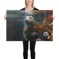 About my Brain Institute Wall Art 24″×36″ Manatee Spirit Animal Canvas