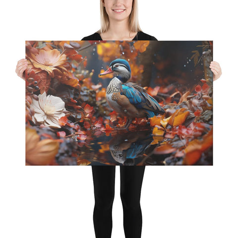 About my Brain Institute Wall Art 24″×36″ Mandarin Duck Spirit Animal Canvas