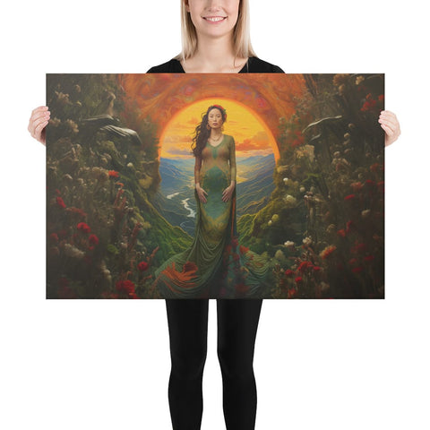 About my Brain Institute Wall Art 24″×36″ Mau Thuong Ngan Goddess Canvas
