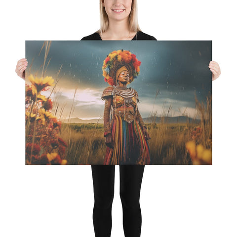 About my Brain Institute Wall Art 24″×36″ Mbaba Mwana Waresa Goddess Canvas