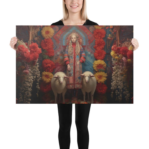 About my Brain Institute Wall Art 24″×36″ Mokosh Goddess Canvas