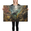 About my Brain Institute Wall Art 24″×36″ Orca Whale Spirit Animal Canvas