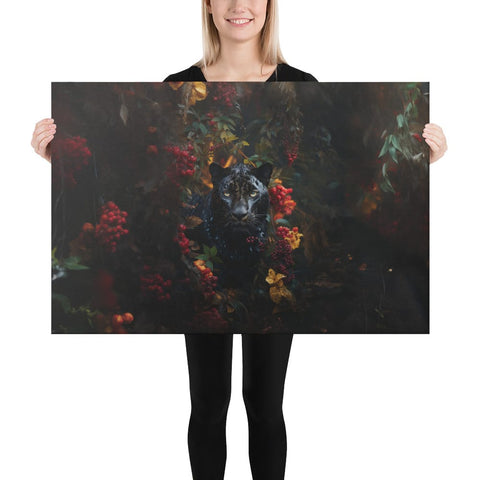 About my Brain Institute Wall Art 24″×36″ Panther Spirit Animal Canvas