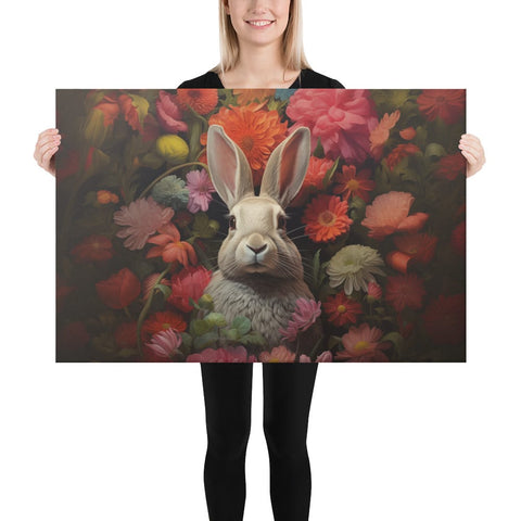 About my Brain Institute Wall Art 24″×36″ Rabbit Spirit Animal Canvas