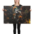 About my Brain Institute Wall Art 24″×36″ Raccoon Spirit Animal Canvas