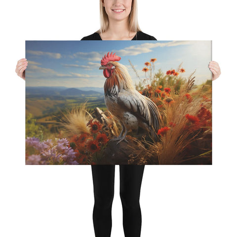 About my Brain Institute Wall Art 24″×36″ Rooster Spirit Animal Canvas