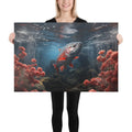 About my Brain Institute Wall Art 24″×36″ Salmon Spirit Animal Canvas