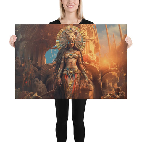 About my Brain Institute Wall Art 24″×36″ Sekhmet Goddess Canvas