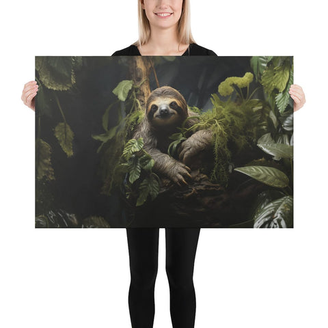About my Brain Institute Wall Art 24″×36″ Sloth Spirit Animal Canvas