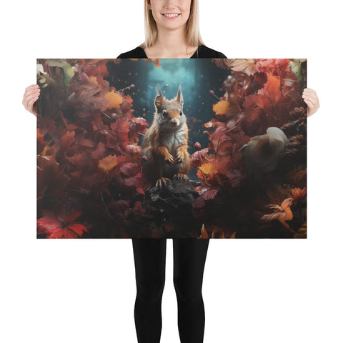 About my Brain Institute Wall Art 24″×36″ Squirrel Spirit Animal Canvas