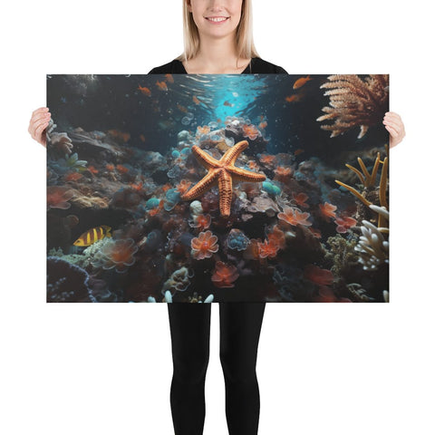 About my Brain Institute Wall Art 24″×36″ Starfish Spirit Animal Canvas