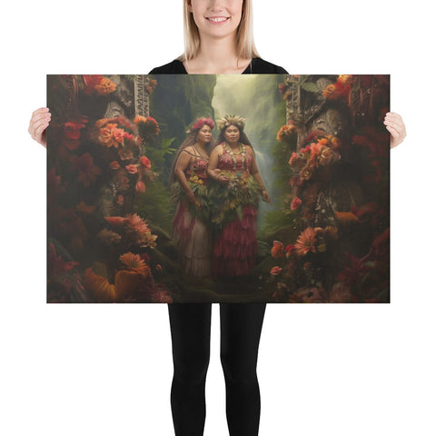 About my Brain Institute Wall Art 24″×36″ Taema & Tilafaiga Goddesses Canvas