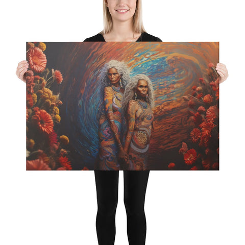 About my Brain Institute Wall Art 24″×36″ Wawalag Sisters Canvas