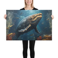 About my Brain Institute Wall Art 24″×36″ Whale Spirit Animal Canvas