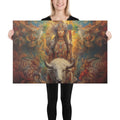 About my Brain Institute Wall Art 24″×36″ White Buffalo Calf Woman Goddess Canvas