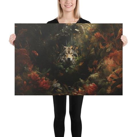 About my Brain Institute Wall Art 24″×36″ Wolf Spirit Animal Canvas