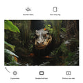 About my Brain Institute Wall Art Alligator Spirit Animal Flag Wall Art