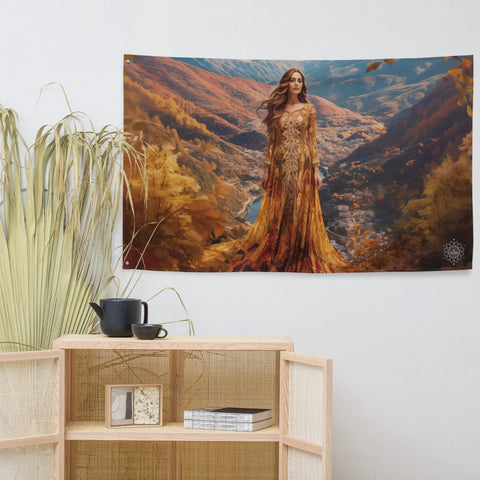 About my Brain Institute Wall Art Amalur Goddess Flag Wall Art