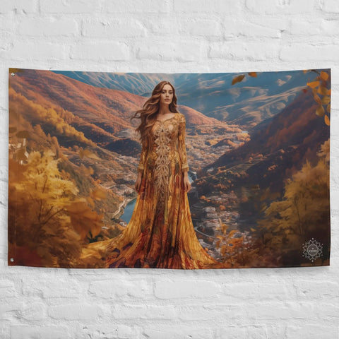 About my Brain Institute Wall Art Amalur Goddess Flag Wall Art