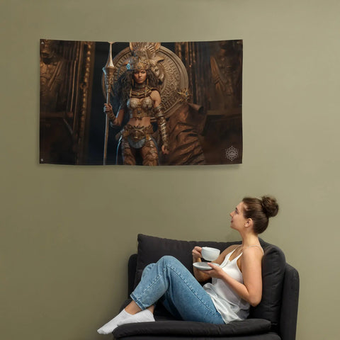 About my Brain Institute Wall Art Anat Goddess Flag Wall Art