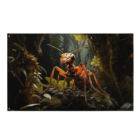 About my Brain Institute Wall Art Ant Spirit Animal Flag Wall Art