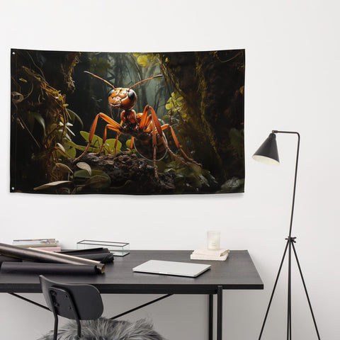 About my Brain Institute Wall Art Ant Spirit Animal Flag Wall Art