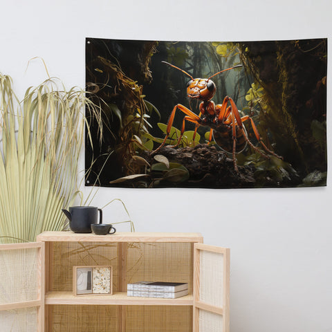 About my Brain Institute Wall Art Ant Spirit Animal Flag Wall Art