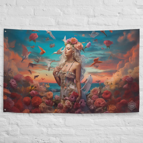 About my Brain Institute Wall Art Aphrodite Goddess Flag Wall Art