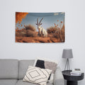 About my Brain Institute Wall Art Arabian Oryx Spirit Animal Flag Wall Art