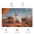 About my Brain Institute Wall Art Arabian Oryx Spirit Animal Flag Wall Art