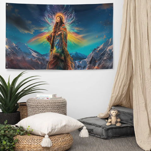 About my Brain Institute Wall Art Arnarquagssaq Goddess Flag Wall Art