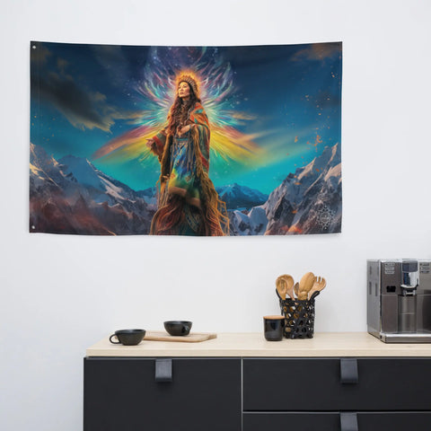 About my Brain Institute Wall Art Arnarquagssaq Goddess Flag Wall Art