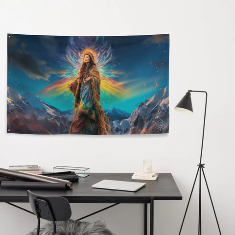 About my Brain Institute Wall Art Arnarquagssaq Goddess Flag Wall Art