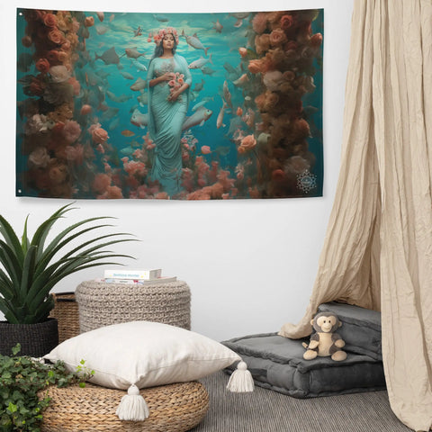 About my Brain Institute Wall Art Atargatis Goddess Flag Wall Art