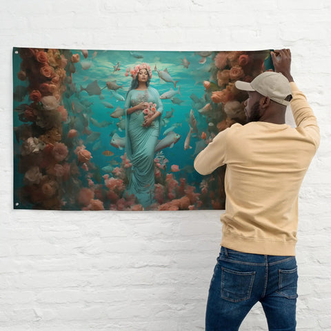 About my Brain Institute Wall Art Atargatis Goddess Flag Wall Art