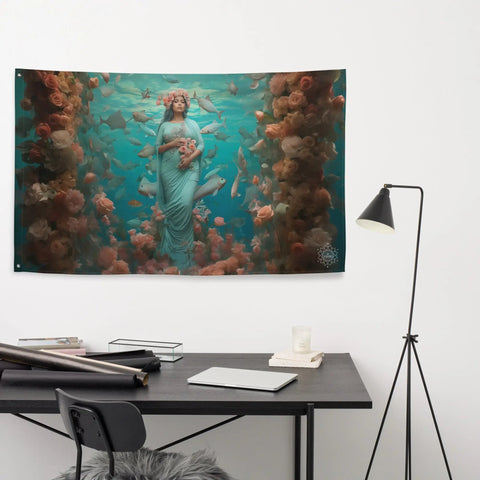 About my Brain Institute Wall Art Atargatis Goddess Flag Wall Art