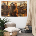 About my Brain Institute Wall Art Beaver Spirit Animal Flag Wall Art