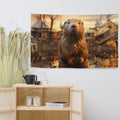 About my Brain Institute Wall Art Beaver Spirit Animal Flag Wall Art