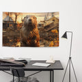 About my Brain Institute Wall Art Beaver Spirit Animal Flag Wall Art
