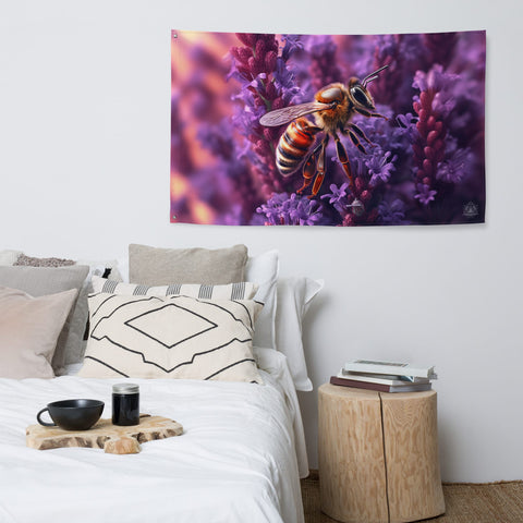 About my Brain Institute Wall Art Bee Spirit Animal Flag Wall Art